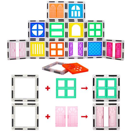 Picasso Tiles 30pcs operable door and window set