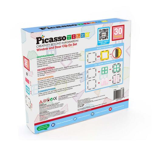 Picasso Tiles 30pcs operable door and window set