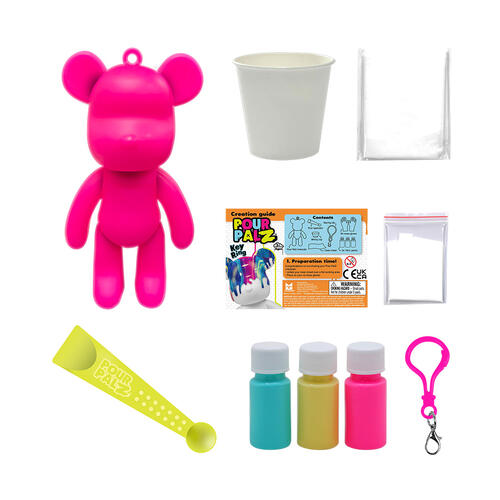 Pour PalZ Paint Mini Bear Keyring - Assorted (1 Pc)