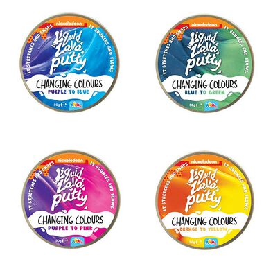 Nickelodeon Liquid Lava Putty Changing Colours - Assorted