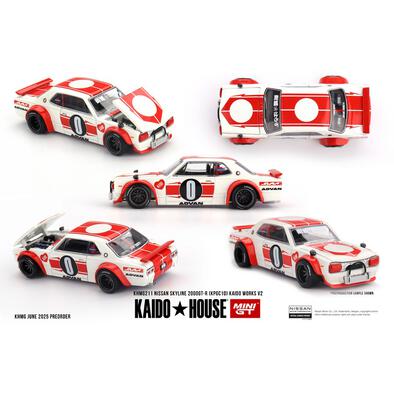 Mini GT Nissan Skyline 2000GT-R (KPGC10) Kaido Works V2