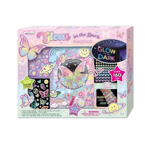 Hot Focus Glow In The Dark Scrapbook Tie Dye Butterfly