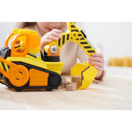 Paw Patrol Rubble & Crew Bark Yard Deluxe Bulldozer Vehicle