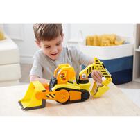 Paw Patrol Rubble & Crew Bark Yard Deluxe Bulldozer Vehicle