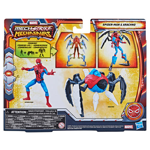 Marvel Mech Strike Mechasaurs Spider-Man with Arachno Mechasaur
