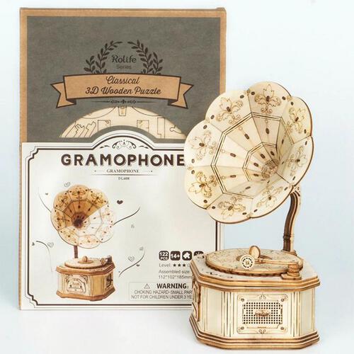 Robotime DIY Gramophone