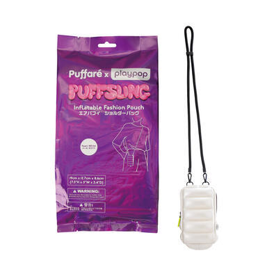 playpop Puffar&eacute; x playpop Inflatable Fashion Pouch - Pearl White