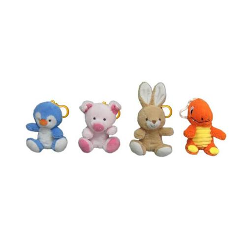Animal Alley 4.5 Inch Key Chain Soft Toy - Assorted