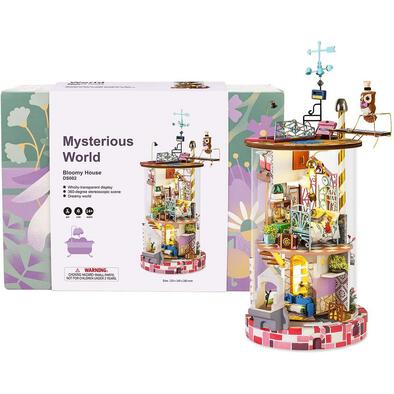 Robotime DIY Glass Miniature Dollhouse Bloomy House