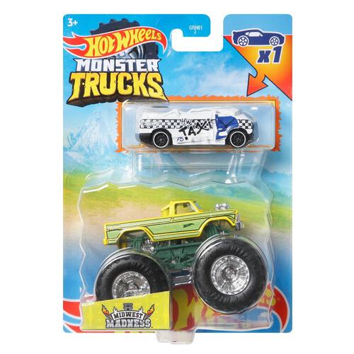 Hot Wheels Monster 1:64 Scale Diecast Trucks - Assorted