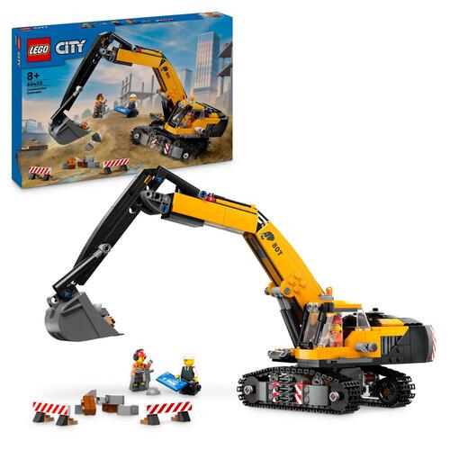 LEGO City Yellow Construction Excavator 60420