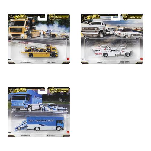 Hot Wheels FLF56 Team Transport (Dash J) Set of 4 