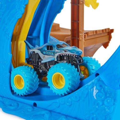 Monster Jam 1:64 Megalodon Loop of Doom Stunt Playset