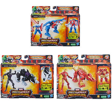Marvel Mech Strike Mechasaurs 4-Inch Action Figure with Mech Suit - Assorted