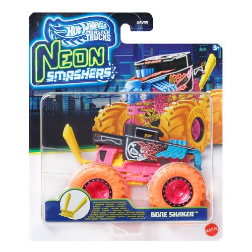Hot Wheels Monster Truck Neon Smashers Singles - Assorted