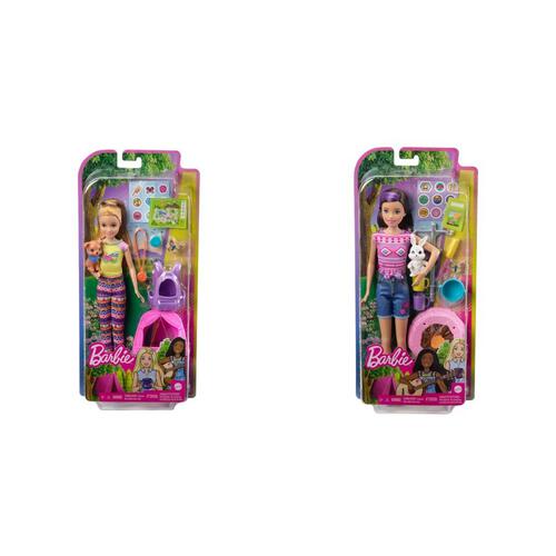 Barbie Camping Sister & Pet - Assorted