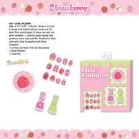 Hot Focus Luxe Lacquer Strawberry Manicure Nail Art Sticker