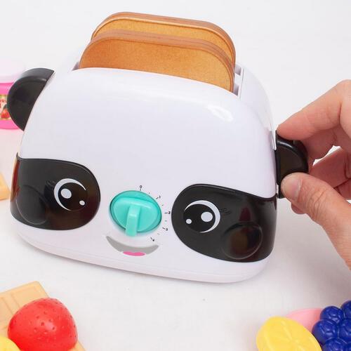Zoo Troop Panda Toaster With 2 Slices Of Toast And Accessories