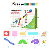 Picasso Tiles 50pcs Marble Run Building Blocks Set