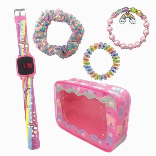 Hot Focus Rainbow Time To Chill Watch With Kids Fashion Set