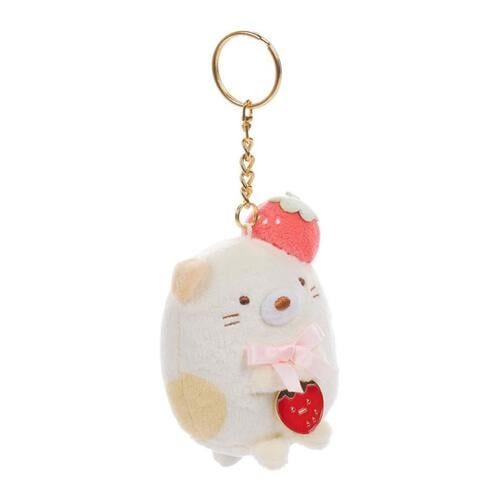 Sumikkogurashi Neko San-X Original Strawberry Series Keychain