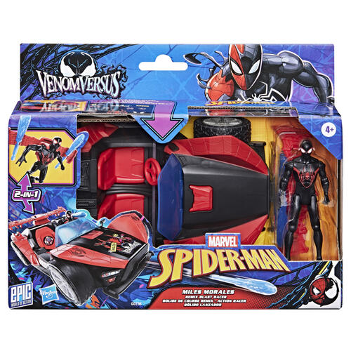 Marvel Spider-Man VenomVersus Epic World of Action Miles Morales Remix Blast Racer
