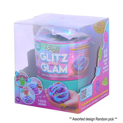 Slimy Glitzn Glam with Dome Topper - Assorted Color Slime