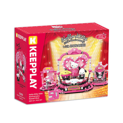 Keeppley Qman Hello Kitty 50th Anniversary Kawaii Diva