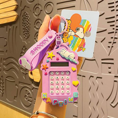 Snoopy Keychain Calculator Mix Colour - Assortment