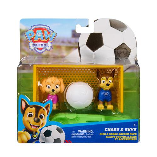 Paw Patrol Kick & Score Soccer Pups Set - Chase & Skye