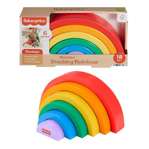 Fisher-Price Wood Stacking Rainbow