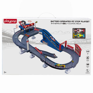 playpop Battery-Operated Pit Stop Playset