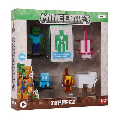 Minecraft 3D Toppeez 6 pack Deluxe box - Assorted