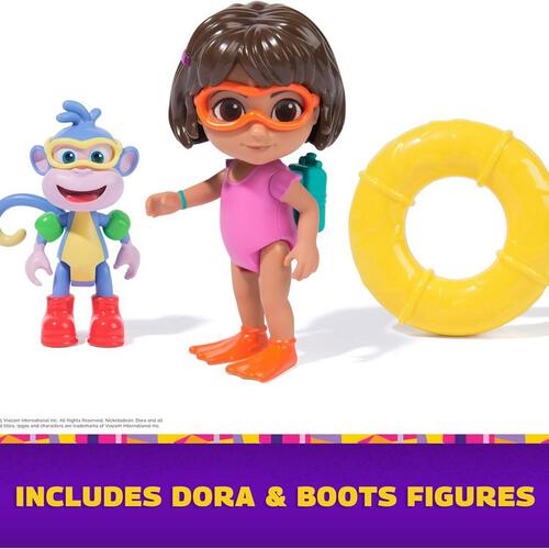 Dora Adventure Pack With 2 Figure And Accessories M02 - Assorted
