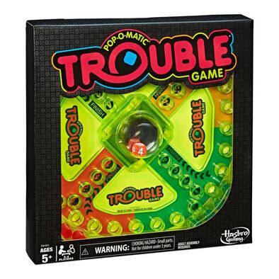 Pop-O-Matic Trouble Game Neon Pop