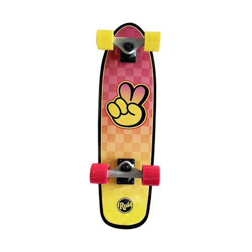 ReDo Cruiser Checkered Peace Sign 26.5 Inches