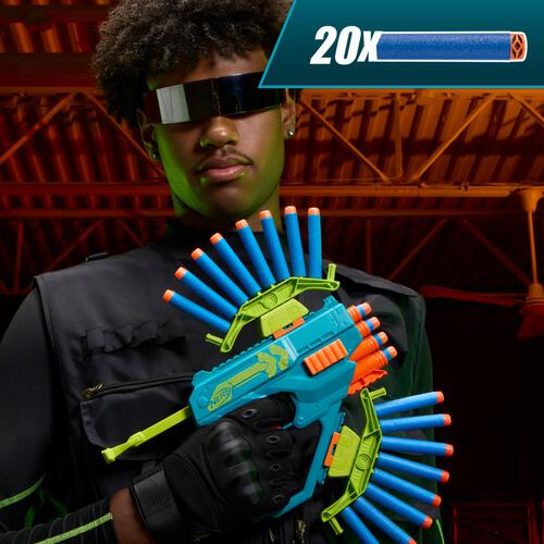 Nerf Rebel Ops Ammohawk 20 Foam Darts & 2 Dartshields, Outdoor Action Play, Ages 8+
