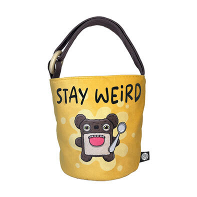 Fuggler Scaresome Square Bear Yellow Bucket Bag