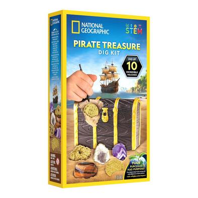 National Geographic 10 Specimen Pirate Treasure Dig Kit