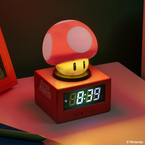 Paladone Super Mario Super Mushroom Icon Alarm Clock