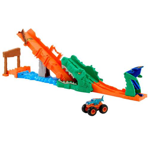 Hot Wheels Monster Truck Knock The Croc Challenge