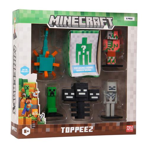 Minecraft 3D Toppeez 6 pack Deluxe box - Assorted