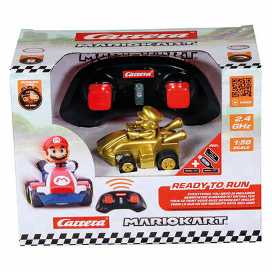 Carrera 2.4GHz Mario Kart Mini RC Vehicle - Gold Mario