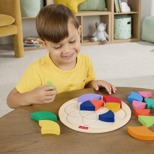 Fisher Price Wood Color Wheel Puzzle