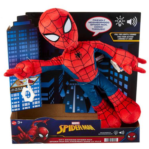 Marvel City Swinging Spider-Man Plush Toy