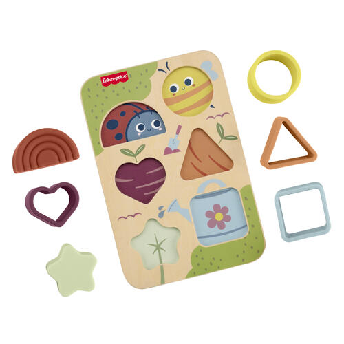 Fisher Price Wood 6 Pcs Silicone Puzzle