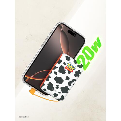 Belkin Power Bank 10K With Integrated Cable -Toy Story