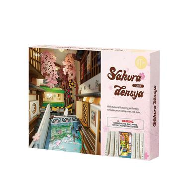 Robotime Rolife DIY Book Nook Sakura Densya
