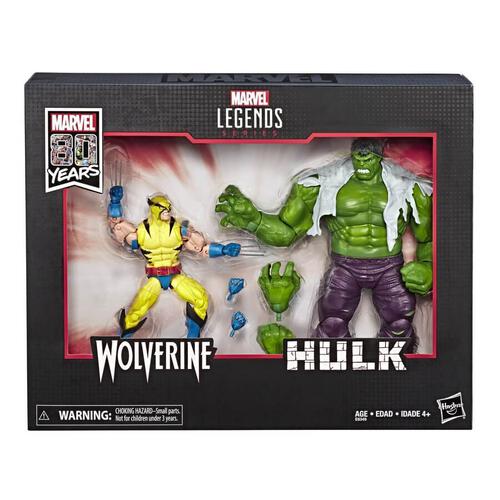 Marvel Legends Series 80th Anniversary Hulk and Wolverine