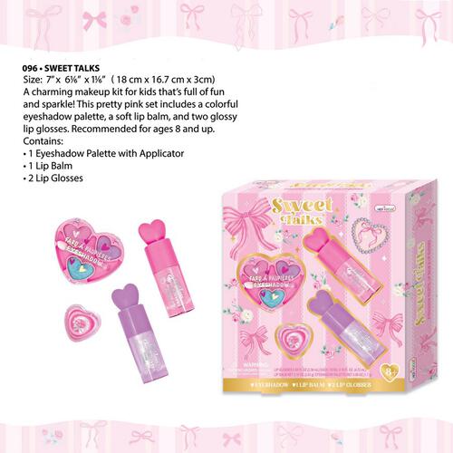 Hot Focus Sweet Talks Bowtiful Beauty Kit Washable Non-Toxic Makeup Toy Set